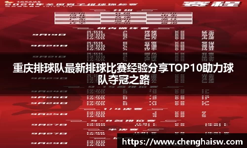 重庆排球队最新排球比赛经验分享TOP10助力球队夺冠之路